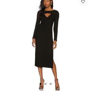 BB Dakota by Steve Madden Love Shrug Midi Dress Black S